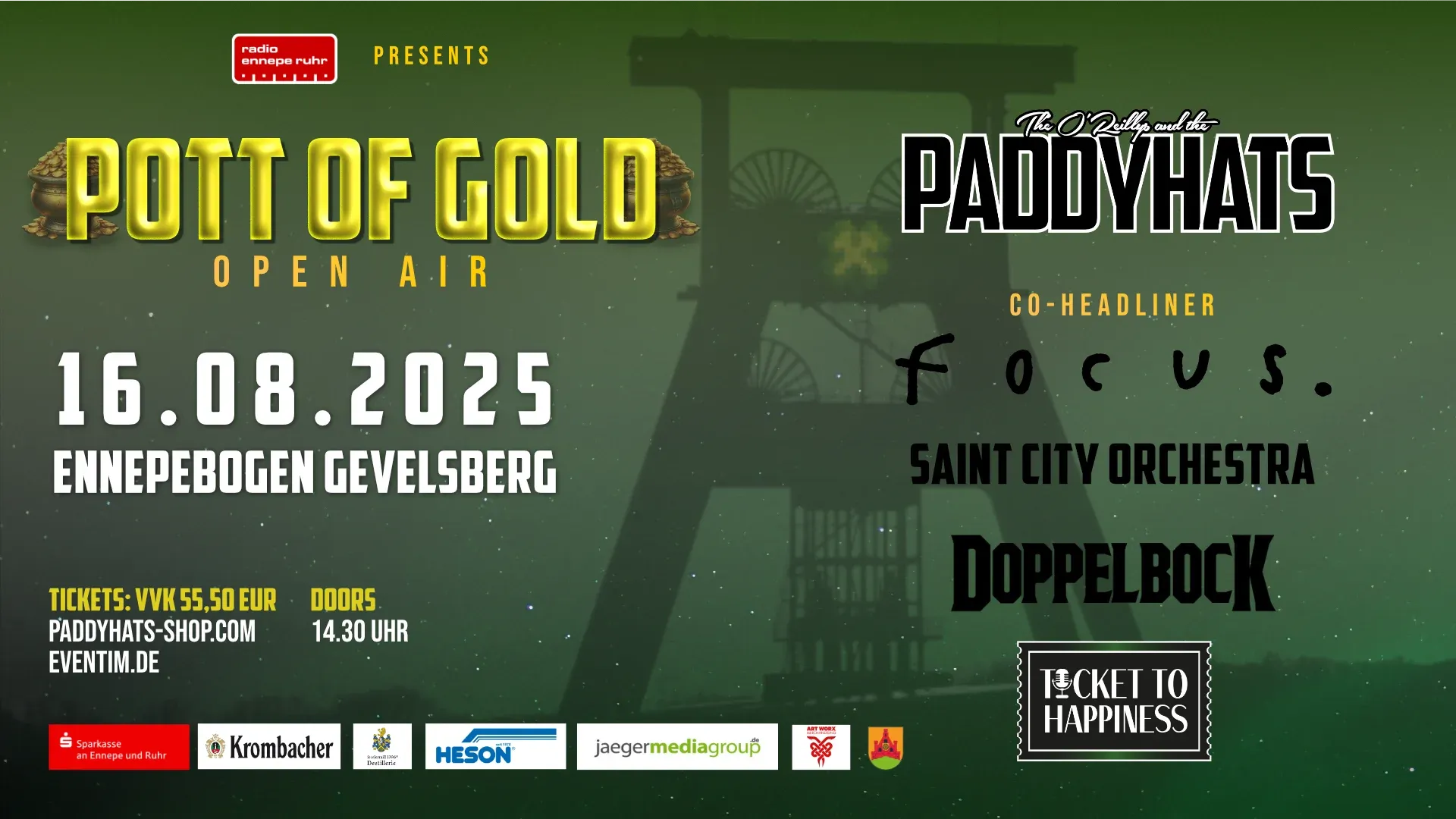Pott of Gold Open Air dne 16.08.2025 Hrnec zlata,POGOA, Pott of Gold Open Air dne 16.08.2025